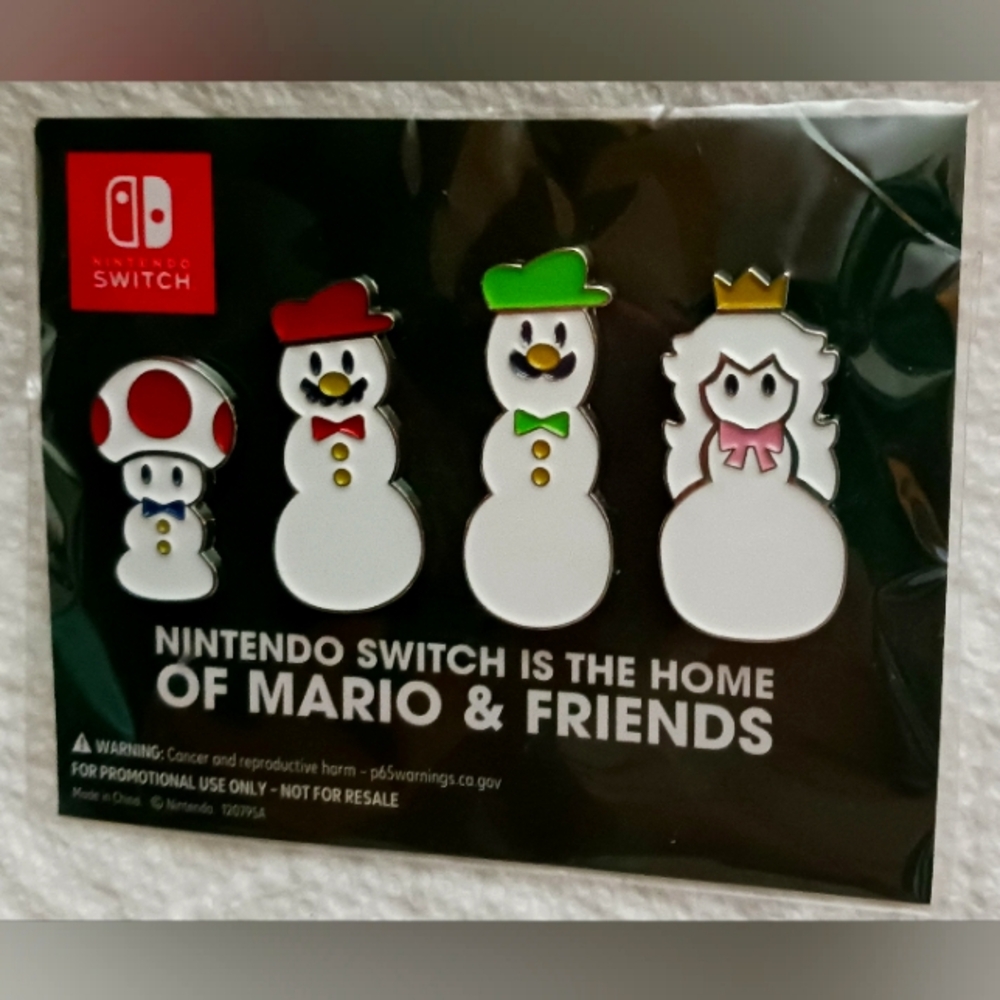 Nintendo Switch Mario & Friends 4 pin set 🎁
